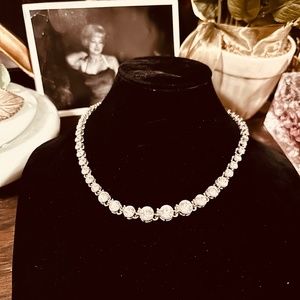 Costume Jewelry Faux Diamonds Choker / Unisex Necklace